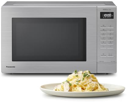 Panasonic NN-ST68QSBPQ Inverter Solo Microondas, 1000 W, programas automáticos de alta potencia 24, programas de menú de automóviles junior, función Quick 30, también cocinar y descongelar