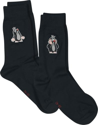 Der kleine Maulwurf Der 2er Set Unisex Socken schwarz EU 39-42