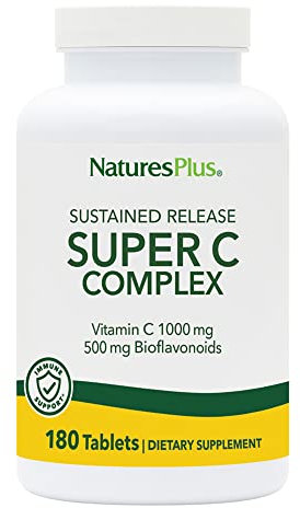 Natures Plus Super C Complex 1000mg (Vitamin C) S/R 180 Tabletten (404g)