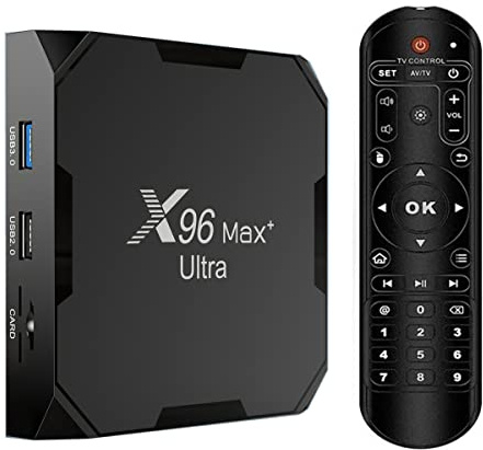 Sofobod Smart TV Box Upgrade Android 11.0 tv box 4GB+64GB 4K TV Amlogic S905X4 Quad core ARM Cortex-A53 H.265 Decoding 2.4GHz/5GHz WiFi-Black