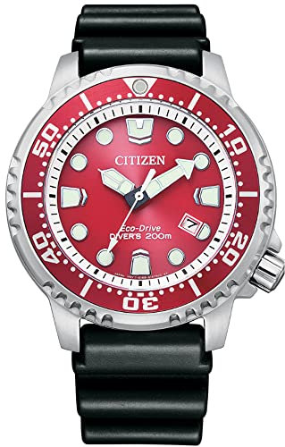 CITIZEN Herren Analog Quarz Uhr mit Gummi Armband BN0159-15X
