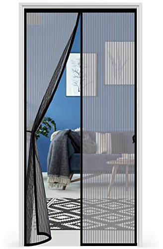 Moustiquaire Porte Fenêtre 80x210cm, Edonkvi Rideau Anti Moustique Magnétique Fermeture Automatique, Aimantée