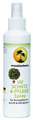 bambus-discount.com UV-Schutz-Spray 250ml Pflege Emulsion für Kunstpflanzen mit PE-Kunststoff und PES Blättern