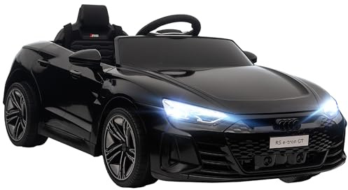 Aosom Licensed Audi RS e-tron GT 12V Ride On Car Truck for Kids, Electric Car Ride On Vehicle w/Parent Remote Control, Music, Lights, for Toddlers, Black