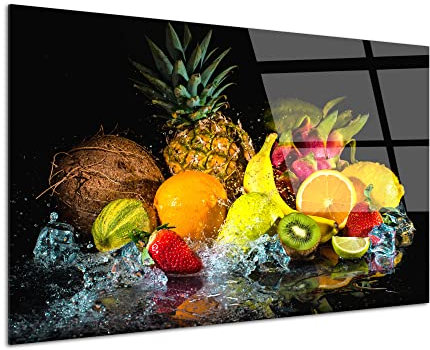 DECLINA, tableau décoration murale, tableau verre acrylique, cadre cuisine fruits, impression haute qualité, art mural moderne, design élégant, cadeau déco cuisine