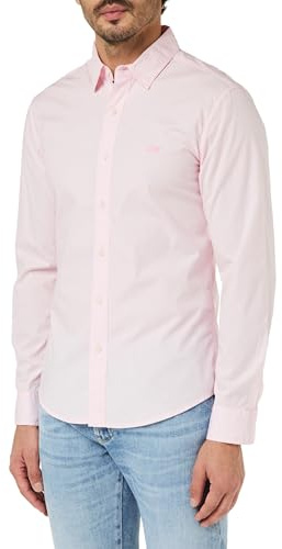 Levi's Long-Sleeve Battery Housemark Chemise Slim pour Homme, Rose (Barely Pink), M