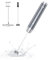 MaestriHouse wiederaufladbarer Milchaufschäumer, tragbar, elektrisch, wasserdicht, abnehmbarer Edelstahl-Schneebesen, Getränkemixer, Ständer, 2 Schneebesen (Space Grau), LunaFro