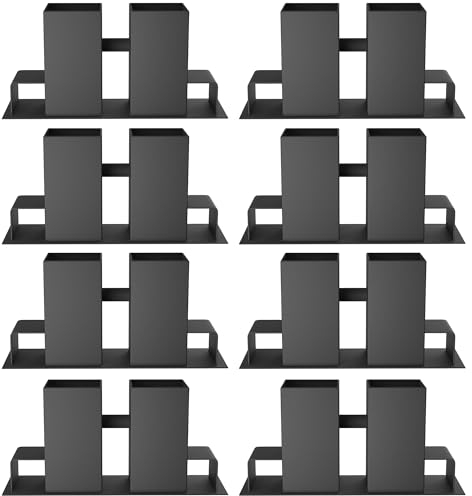 XINZI Set di 8 Supporti per Impilare Legna da Ardere in Metallo, per Costruzione Ausiliaria di Scaffali, Gestione del Legno in Ambienti