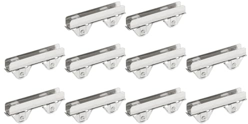 sourcing map Sliding Patio Door Roller Assembly, 6mm Slotted Width Sliding Door Wheel Ball Bearings 48mm Length, Pack of 10