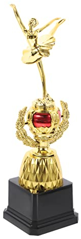 Milisten Female Dance Trophy Boys and Girls Ballet Award for School Events Sturdy Base Craftsmanship