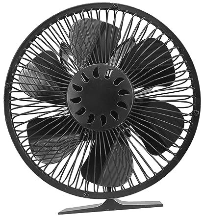 MOBUTOFU Blade Heat-powered Oscillating Fireplace Fan Blades Stove Fan for Log Burner Portable Wood Burning Stove Safety Guard