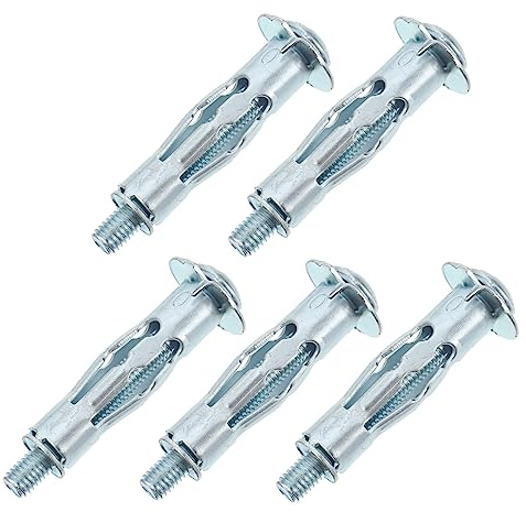 PLAFOPE 20 Pcs Plasterboard Fixing Screws Hollow-Wall Anchors Bolts for Drywall Plaster Walls