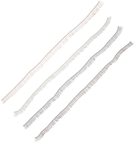 Künstliche Puppenwimpern 4 Stück Nylon Wimpernstreifen für Selbstgemacht | Puppen Bastelzubehör für Verschiedene Puppengrößen, Realistische Optik, Geeignet für Bastelprojekte