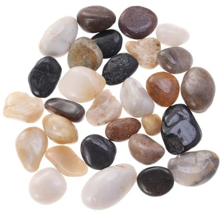 ADOCARN 1 lot de galets décoratifs de rivière pour plantes, graviers polis, galets, pierres d'aménagement paysager de jardin, remplissage de vase d'aquarium pour intérieur et extérieur