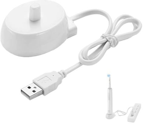 USB Electric Toothbrush Charger Compatible with Oral B, Charger Replacement for Oral B Electric Toothbrush IO Series 2 3 4 5 6, 3757, USB Port, Waterproof, Portable