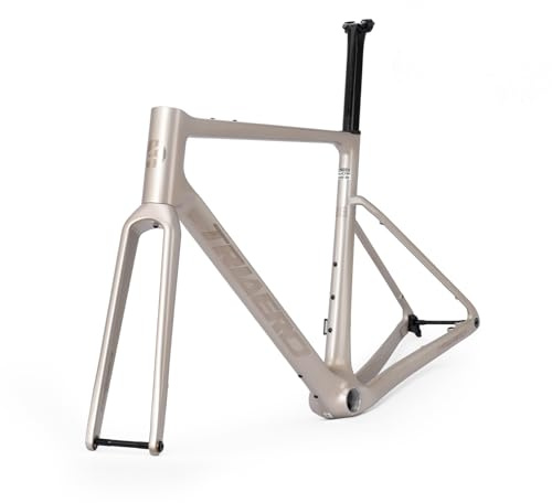 ICANIAN Graro Kit Telaio Bici Gravel in Carbonio UCI, T47 BB & UDH Dropout, Passaggio Cavi Interno 49-58 cm