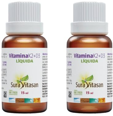 Pack 2x Vitamina K2+D3, Sura Vitasan,15 ml