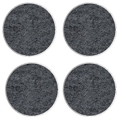 3M UU003708599 Feltrini con Bordi Arrotondati, 34 mm, Nero