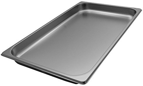 GST1/1P040 Contenitore Gastronorm 1/1 h40 mm in acciaio ix AISI 304 Certificato Moca Prodotto Italiano dim.cm 53x32,5x4h