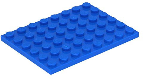 LEGO® Plate 6 x 8 Blue