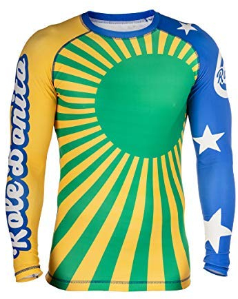 Role Bonito Aufgehende Sonne Rash Guard Langarm Funktionsshirt Herren Nogi Jiu-Jitsu (M)