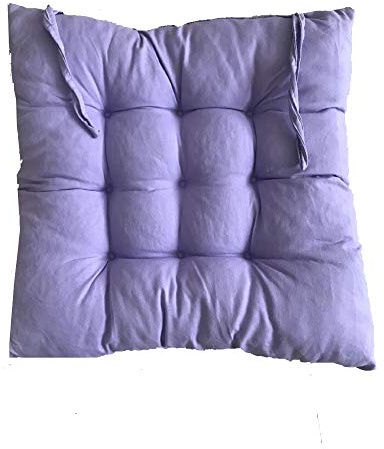 AGDLLYD Cuscini di Seduta Cuscino Sedia 40x40x5cm per Interno ed Esterno - Molti Colori - Imbottitura Spessa Cuscino Trapuntato/Cuscino per Pavimento (Viola Chiaro)