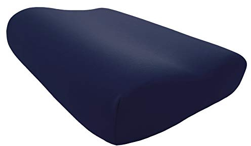 Edda Lux® Bezug passend für Tempur Shape Nackenstützkissen in 50x31 cm | Jersey Kissenbezug für Nackenkissen in 50x31 cm in den Größen S, M und L, Kopfkissenbezug aus 100% Baumwolle, in Marine