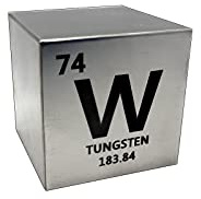 Fantastischer 38,1 mm Wolframwürfel. Laser-Gravur. Eines der 5 Metalle im Set (W-Cu-Ti-Al-Mg).