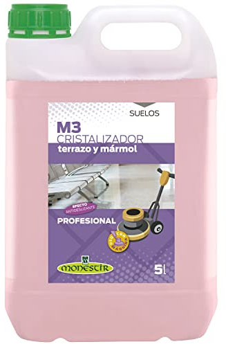 Monestir Cristalizador M3 para Terrazo y Mármol, Vitrificado de Uso Profesional - 5 litros