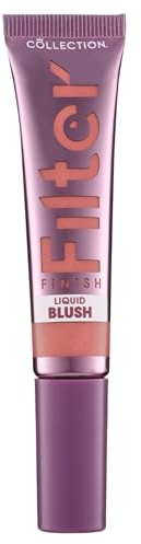 Collection Cosmetics Award Winning Filter Finish Liquid Blush Wand, Highlighting & Illuminating, 12ml, Peach pleasure, Vegan