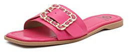 QUEEN HELENA Ciabatte Basse Piatte con Fibbia Casual Estive Donna R238 (Fucsia, Sistema Taglie Calzature EU, Adulto, Donna, Numero, Media, 38)