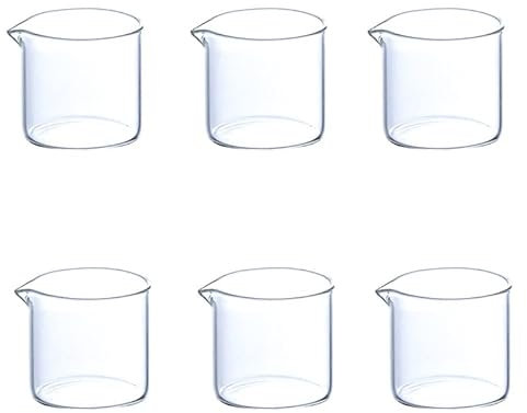 KVLDEC Juego de salseras Jarra de Vidrio Resistente al Calor, Taza de Miel, Copa de Salsa, Crema de café Salsera con Tapa
