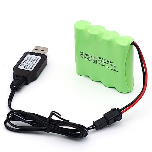 Ni-MH Battery Pack SM-2P for RC Car Remote Control Toy Truck 4.8V 2400mAh