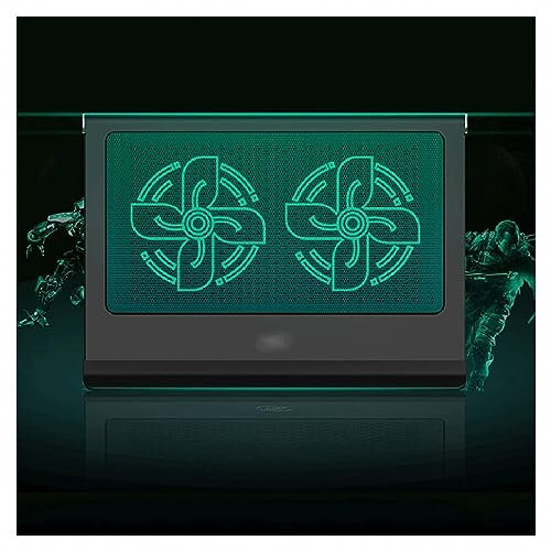 Laptop Cooler Base de refrigeracion portatil Enfriador portátil para Ordenador portátil para Juegos, Almohadilla de refrigeración de Metal