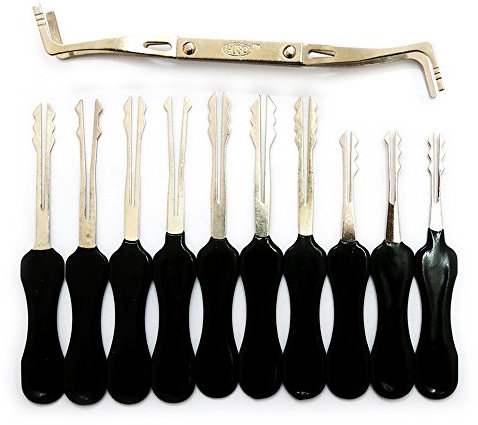 10-teiliges Schnellöffner-Dietrich-Set, Auto-Schnell-Pick-Werkzeuge, professionelle Scheren, Schlosser-Werkzeug-Zubehör