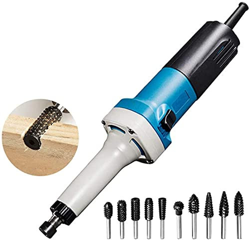Herramientas Eléctricas para Tallar Madera, 550W, Cincel Eléctrico para Madera con Juego De Fresas Rotativas, 1/4, 6Mm, para Carpintería Artesanal, 220V