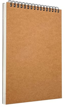 Blocco da Disegno A4 Sketchbook Con Copertina Rigida - Carta Molto Spessa 160 gm² - 30 Fogli 60 Pagine (1 Pack)