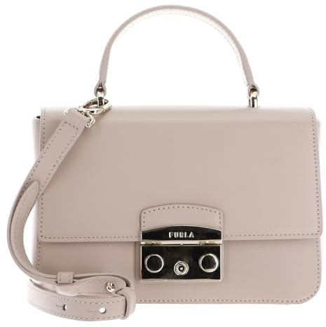 Furla Leder Handtasche Umhängetasche Metropolis Mini Top Handle Bag Ballerina i rosa