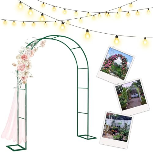 Schwarz/Grün/Weißer Pergola Spalier, Dekoration Rankenbogen Für Kletterpflanzen, Kann Auch Als Zarte Arkade In Ihrem Garten Verwendet Werden(Color:Green,Size:140 * 230cm/55.1 * 90.5in)