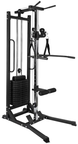 ALLinLIFE Máquina de Musculación Multiestación Musculación,Maquina Multifuncion Musculacion Jaula Musculacion para Estación de dominadas con Pesas,Maquina Gimnasio para Fitness Gimnasio en Casa