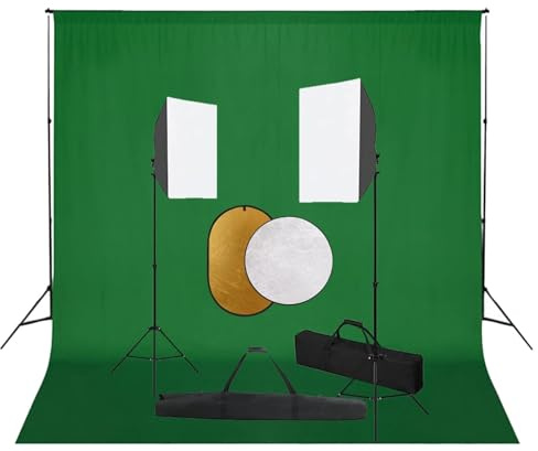 Lechnical Kit per Studio Fotografico con Set Luci, Fondale e Riflettore,Studio Foto,Fotografia,Illuminazione e Studio,Luci e Flash da studio-3067051