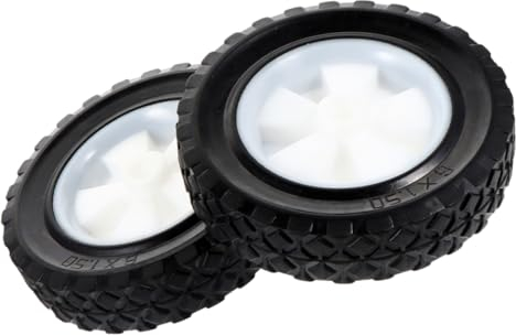 Levemolo 2stücke Rasenmäherrad Gummi Robuste Stumm Handrasenmäher Und Gartengeräte Langlebige Ersatzräder Für Vielseitige Anwendungen