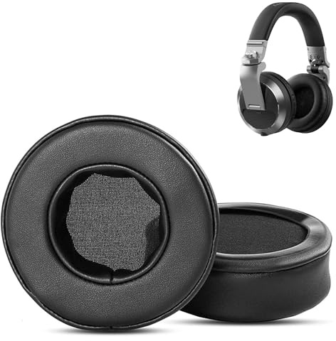 HAIZEEN Cuscinetti Auricolari Compatibili con Pioneer DJ HDJ-X5 HDJ-X7 HDJ-X10 Cuffie Cuscinetti di Ricambio (Pelle di Proteina/Schiuma Memory)