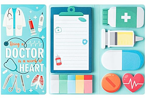 MWOOT 440 Blatt Lustige Krankenschwester Haftnotizen Set, Niedliche Medizinische Thema Selbstklebende Notizblöcke Haftnotizen, Klebezettel Sticky Notes Geschenk für Krankenhaus Schule Büro