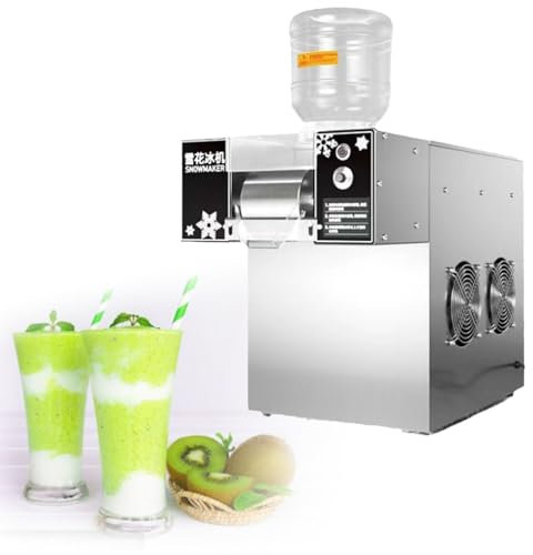 Máquina comercial de hielo en forma de copo de nieve, máquina inteligente de hielo raspado en forma de copo de nieve, máquina para batidos de crema, equipo para tiendas de postres,60KG