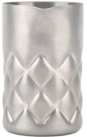 CSXMONEY Bicchiere da cocktail da 60 ml, in acciaio inox 304, per mescolare Martini, per baristi, argento