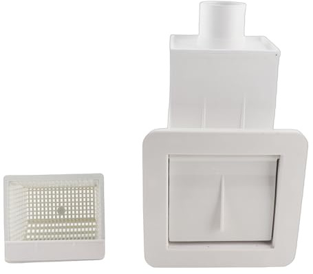 Respicefinem Kit skimmer da 1,5 pollici per attrezzature per la pulizia di piscine fuori terra con scarico delle acque reflue di grande diametro e materiale plastico di alta