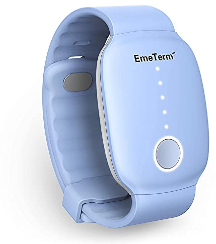 EmeTerm mode FDA rensat anti-illamående armband lindrar rörelse och morgonsjuka resor illamående kräkning uppladdningsbart mode rem design ingen gel drogfria armband utan biverkningar