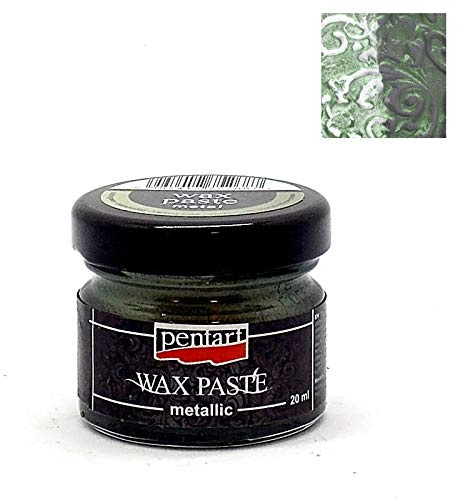 Zita`s Creative Wachspaste metallic 20ml - schildkrötengrün. Metallfarbe, Bastelfarbe, Acrylfarbe