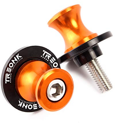 M6 Ständeraufnahme - Montageständer Adapter CNC Aluminium Schwingenadapter Motorrad Prismabuchsen Bobbins für MT09 2013-2019 MT-10 2016-2019 MT125 2015-2017 YZF R3 2015-2019 YZF R25 2014-2019